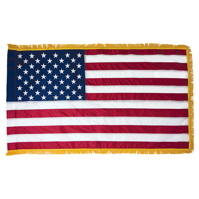 U.S. Flag - Nylon Pole Hem Fringe