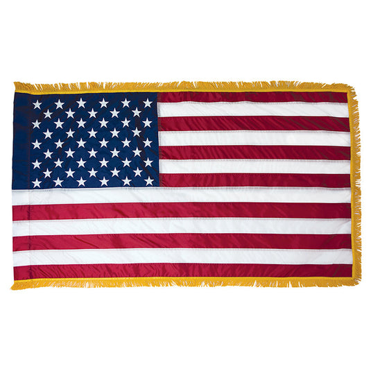 U.S. Flag - Nylon Pole Hem Fringe